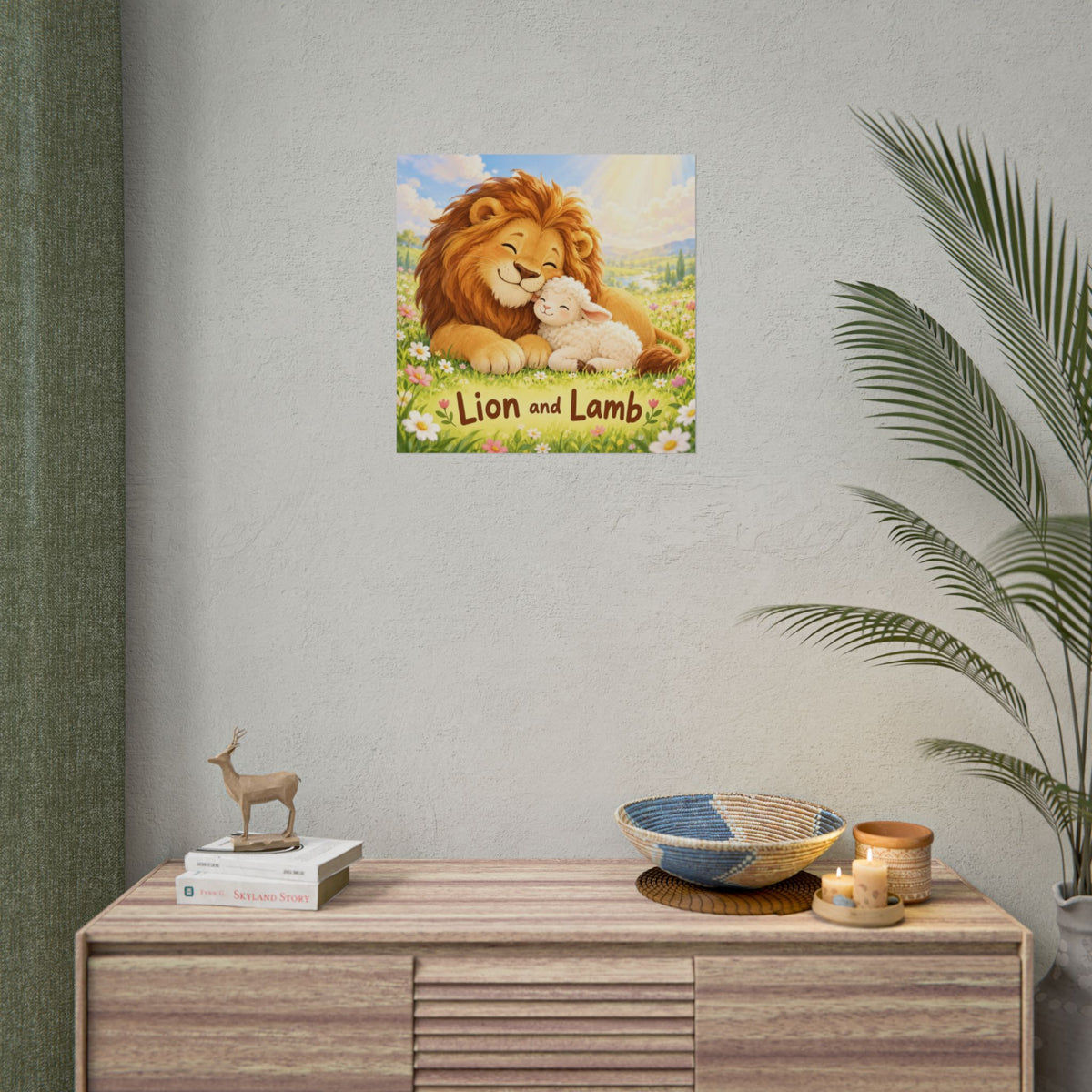 Lion and the Lamb — Christian Art Print