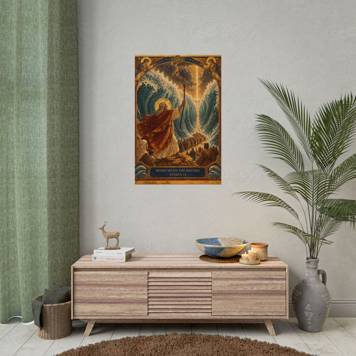 Moses Parts the Red Sea — Exodus 14 Art Print