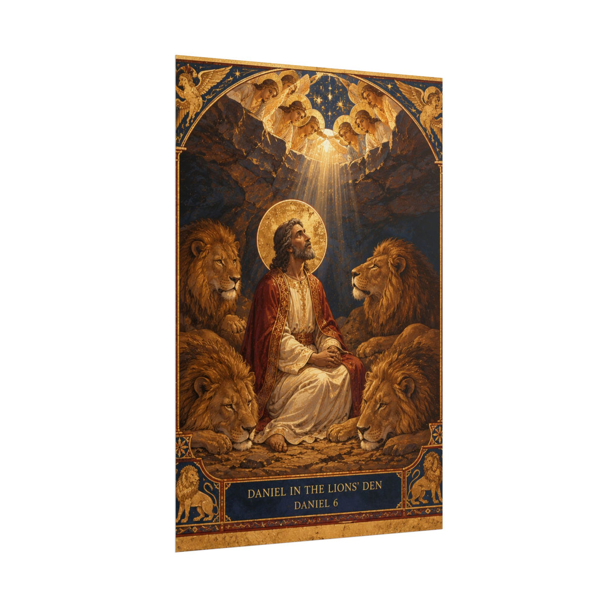 Daniel in the Lions' Den — Sacred Icon Print