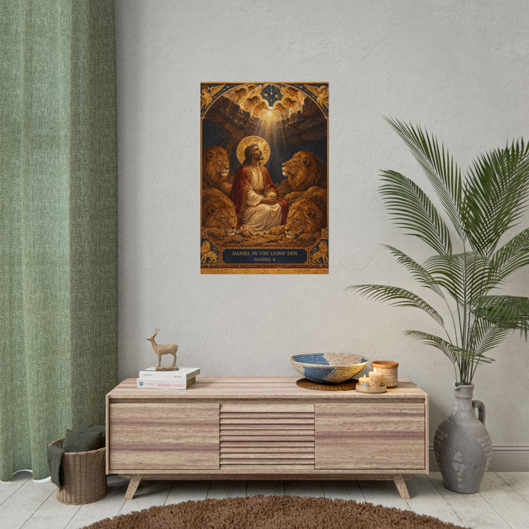 Daniel in the Lions' Den — Sacred Icon Print