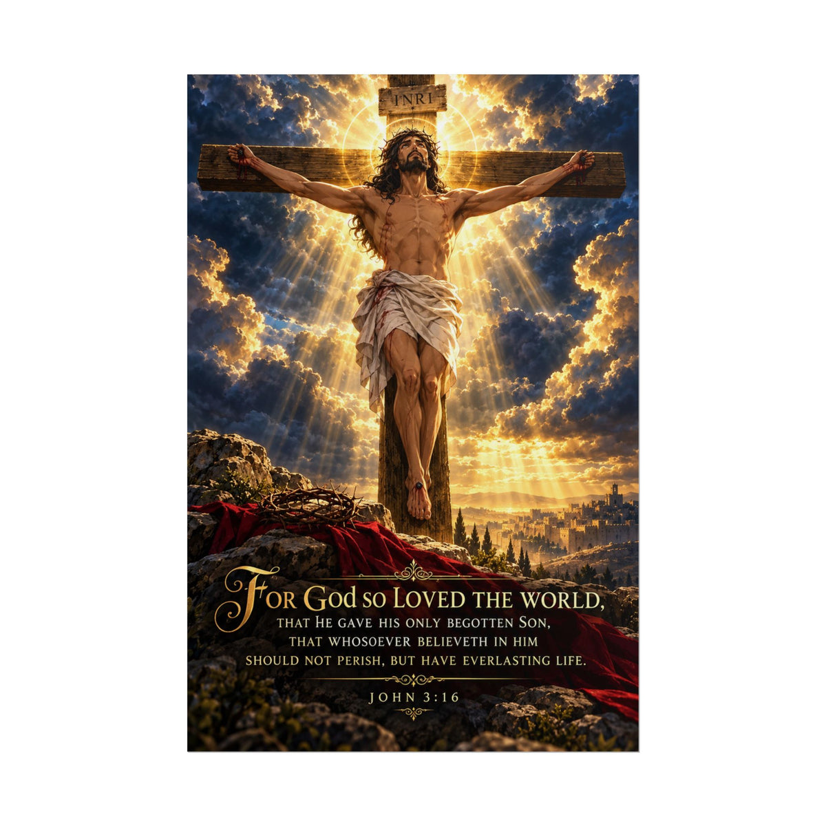 John 3:16 — Christian Art Print