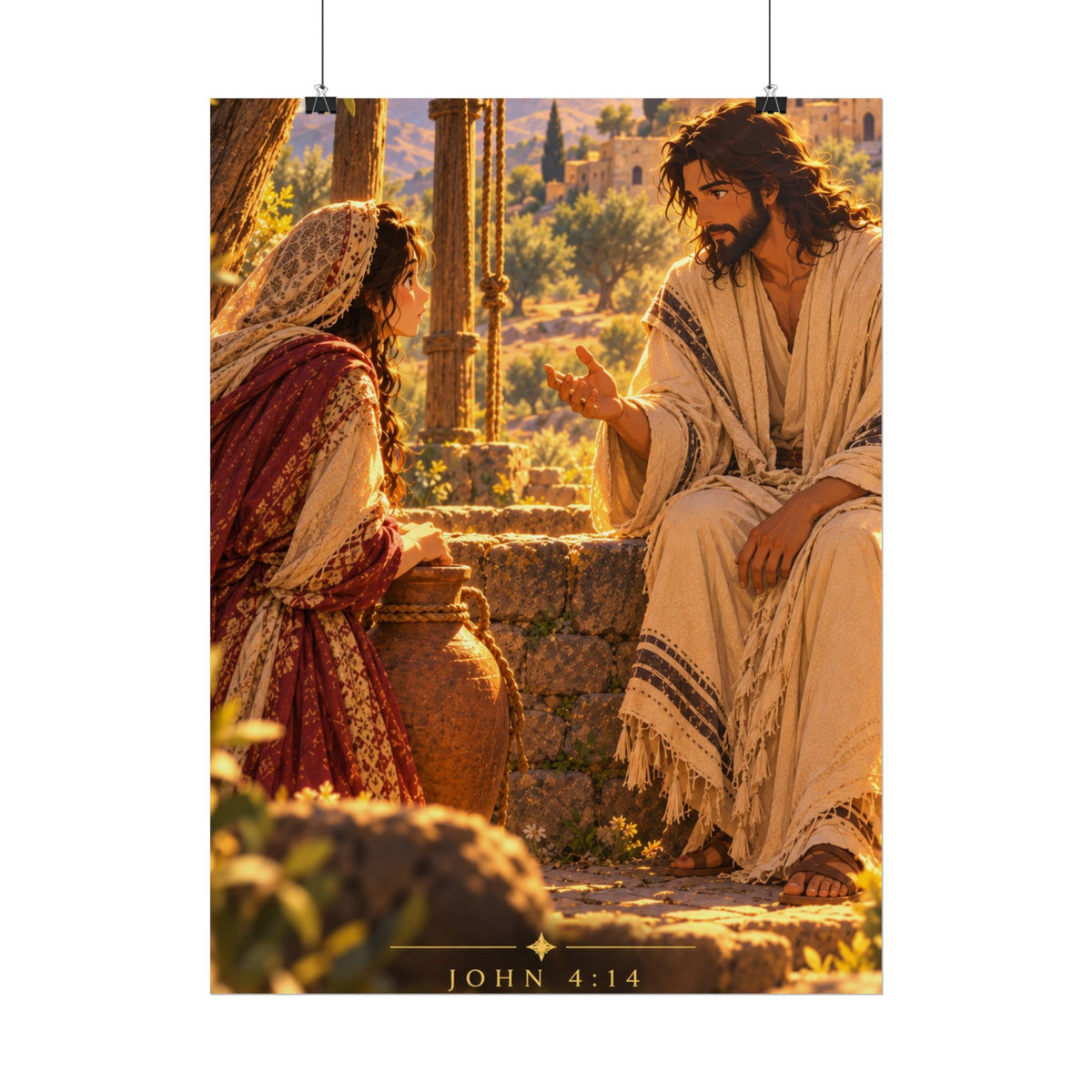 Woman at the Well — John 4 Art Print
