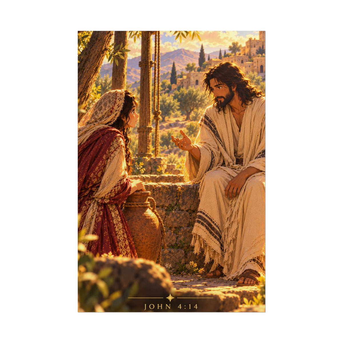 Woman at the Well — John 4 Art Print