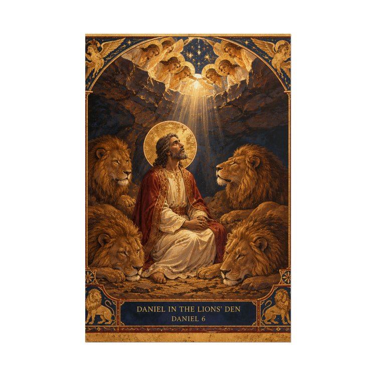 Daniel in the Lions' Den — Sacred Icon Print