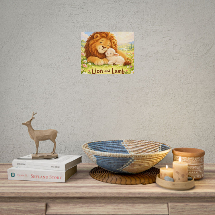 Lion and the Lamb — Christian Art Print