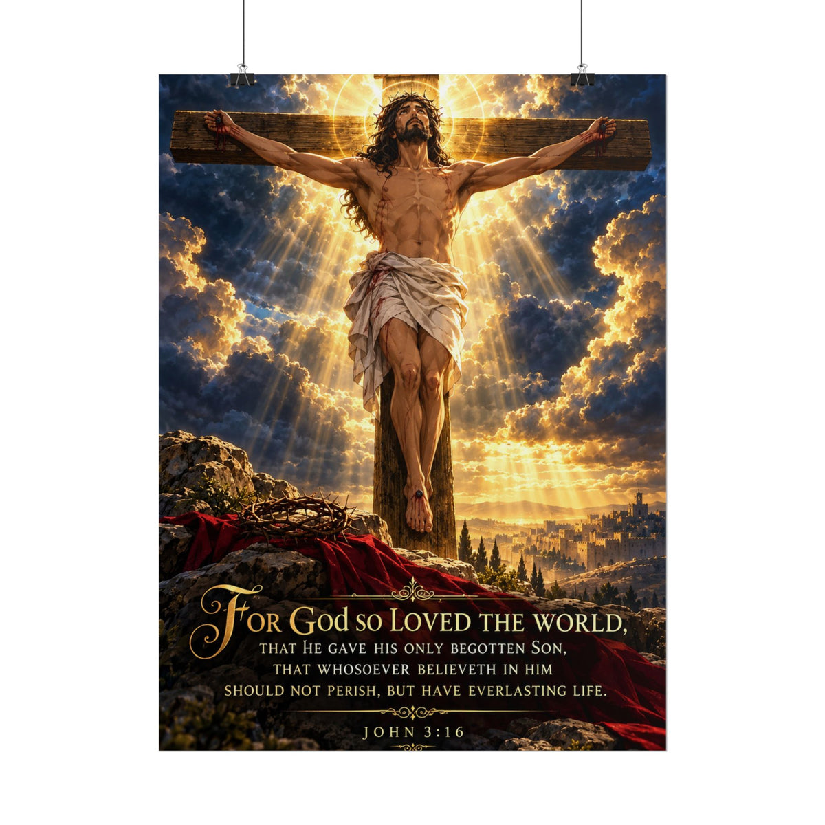 John 3:16 — Christian Art Print